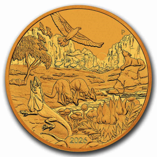 1 Unze Gold Australien OUTBACK 2026 BU - Wonders of Australia - 100 $ - Neue Serie