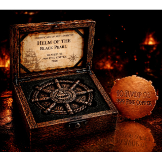 NEU* 10 oz Kupferedition Shape - Das STEUERRAD der BLACK PEARL - Kupfer - VORVERKAUF - PRESALE !