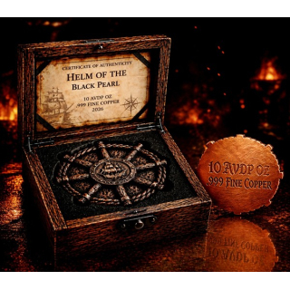 wegen hoher nachfrage** 10 oz Kupferedition Shape - Das STEUERRAD der BLACK PEARL - Kupfer - VORVERKAUF - PRESALE !