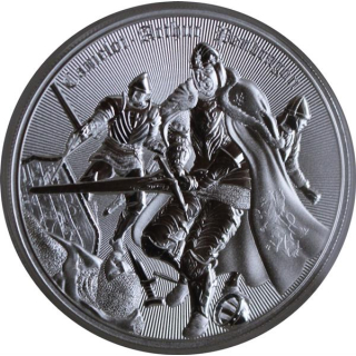 EINZELSTÜCK** 1 oz Niue 2023 BU - KÖNIG ARTHUR - ARTUS PENDRAGON - Ritter der Tafelrunde - Camelot serie 1.Ausgabe - 2 NZ$