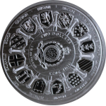 EINZELSTÜCK** 1 oz Niue 2023 BU - KÖNIG ARTHUR - ARTUS PENDRAGON - Ritter der Tafelrunde - Camelot serie 1.Ausgabe - 2 NZ$