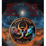 NEU** 1 oz Kupferedition Coin Card - ZOMBIE VIXENS Australia / Kookaburra Der Lachende TOD / Laughing Kookaburra - Copper Edition - VORVERKAUF - PRESALE ! - Neue Serie new series