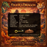 Neu ** 5 oz Kupfer-Copper Edition - TIGER vs DRACHE / TIGER vs DRAGON - Ewige Wächter / Eternal Guardians  - Kupfer Color High relief - Vorverkauf / Presale!