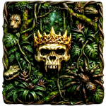 Neu ** 5 oz Kupfer-Copper Edition - SOUVEREIGN SKULL - Der DCHUNGEL / THE JUNGLE - Jaguar Schlange Krokodil Spinne > Kupfer Color Ultra High relief - Vorverkauf / Presale!