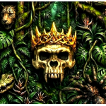 Neu ** 5 oz Kupfer-Copper Edition - SOUVEREIGN SKULL - Der DCHUNGEL / THE JUNGLE - Jaguar Schlange Krokodil Spinne > Kupfer Color Ultra High relief - Vorverkauf / Presale!