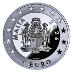 Neu** 1 oz Malta 5 Euro 2026  Proof - BERN / Schweiz City Hall Stadtuhr City Clock - Silber color