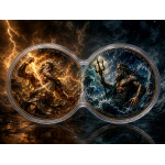 NEU** 2 x 1 oz Kupferedition - ZEUS vs POSEIDON - Battles...
