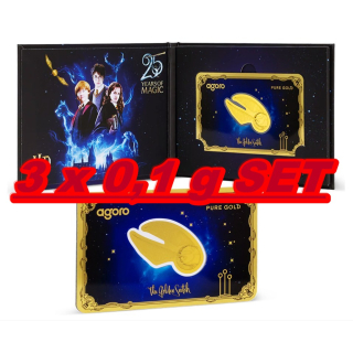 ab Lager*Mai*Kracher*  3 x  0,1 g GOLD Niue 2026 Proof - GOLDEN SNITCH HARRY POTTER - 1$ -  25 Jahre Harry Potter