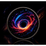 NEU** 1 oz American Eagle 2024 SPACE FRONTIER  Cosmic Black Hole Edition - Infinity Edition - silber Color Doppelmotiv