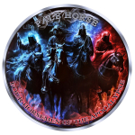 neu** 1 oz Kanada 2026 - VIER REITER der APOKALYPSE (3) - The PALE RIDER / Der REITER auf dem FAHLEN PFERD - Schwert Hunger & Die Pest - Das JÜNGSTE GERICHT - Armageddon
