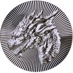 NEU* 1 oz Silber Stacker 2026 - DRACHE - DRAGON - Brillantprägung Hochrelief - Ultra High Relief - Scottsdale Mint USA - Vorverkauf Presale Beachten Sie den Liefertermin