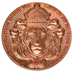 NEU* 1 oz Kupfer Copper USA 2026  Stacker - LÖWE / LION - Ultra High Relief - Scottsdale Mint