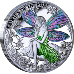 1 oz Niue 2026 Proof - Die WALDFEE / FOREST FAIRY - Feen im Zauberwald - Silber Color Farbig 2 NZ$