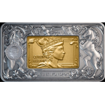 2 oz Niue 2026 Antik Drehbar - Elisabeth II & Charles III - Royal Portraits - Silber Antique Gilded 5 NZ$