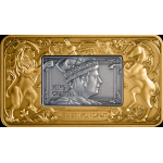 2 oz Niue 2026 Antik Drehbar - Elisabeth II & Charles III - Royal Portraits - Silber Antique Gilded 5 NZ$