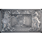 2 oz Niue 2026 Antik Drehbar - Elisabeth II & Charles III - Royal Portraits - Silber Antique Gilded 5 NZ$