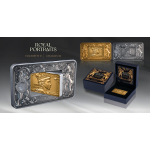 2 oz Niue 2026 Proof - Elisabeth II & Charles III - Royal Portraits - Silber Antique Gilded 5 NZ$