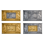 2 oz Niue 2026 Proof - Elisabeth II & Charles III - Royal Portraits - Silber Antique Gilded 5 NZ$