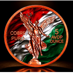 Neu ** 5 oz Kupfer-Copper Edition - LIBERTAD / Ember of Mexico /  Stärke - Tradition & Dramatik  - Colorglanz High relief - Vorverkauf / Presale!