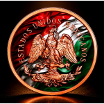 Neu ** 5 oz Kupfer-Copper Edition - LIBERTAD / Ember of Mexico /  Stärke - Tradition & Dramatik  - Colorglanz High relief - Vorverkauf / Presale!