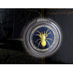 1 oz Australien 2019 FUNNEL WEB SPIDER Black Ruthenium Gilded Coin Card - Trichternetzspinne - Silber Coin Card 1 $