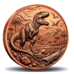 Neu* 10 x 1 oz Kupferedition - T-REX / Tyrannosaurus Rex - Prähistorische Tiere (1.) - Kupfer - VORVERKAUF - PRESALE !  - Neue Serie Startmotiv
