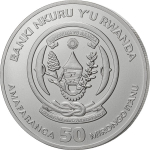 1 oz Ruanda 2026 BU - FUSSBALL -  Sporting Ounce - Silber 50 RWF