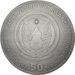 1 oz Ruanda 2026 Giganten 80 mm - Antique - FUSSBALL -  Sporting Ounce - Silber 50 RWF