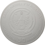 1 oz Ruanda 2026 Giganten 80 mm - Gilded - FUSSBALL -  Sporting Ounce - Silber 50 RWF