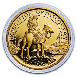 TAGESPREIS** auf Anfrage**  NEU*  1 oz GOLD PROOF  - Shawnee Nation - Sacagawea