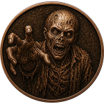 NEU* 1 oz Kupferedition - ZOMBIE Der UNTOTE - Ruhe in...