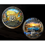 LETZTE ** 27 g Bimetall Color Proof - 100 Jahre ROUTE 66...