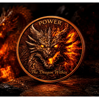 NEU** 1 oz Kupferedition - Der FEUERDRACHE / The Fire Dragon - Copper Color - VORVERKAUF - PRESALE