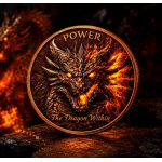 ab Lager** 1 oz Kupferedition - Der FEUERDRACHE / The Fire Dragon - Copper Color