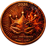 NEU** 1 oz Kupferedition - Der FEUERDRACHE / The Fire Dragon - Copper Color - VORVERKAUF - PRESALE