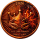 in kürze lieferbar** 1 oz Kupferedition - Der FEUERDRACHE / The Fire Dragon - Copper Color