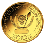 0,5 g Gold Kongo 2026 Proof - QUEEN ELIZABETH II.- Ein Jahrhundert Königliche Geschichte - 100 Frs