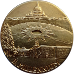 88,4 g Vatikan 2000 Bimetall Papst Johannes Paul II...