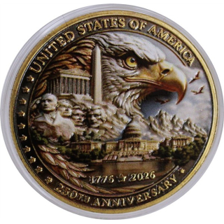 ab Lager Sonderpreis ** 25 g Bimetall Edition - 250 Jahre Amerika 1776 - 2026 - Unabhängigkeit - American Eagle - Echtbilder