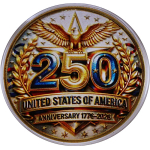 ab Lager** 26 g Bimetall Edition - 250 Jahre Amerika 1776 - 2026 - Unabhängigkeit - American Eagle - Echtbilder
