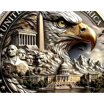 ab Lager** 26 g Bimetall Edition - 250 Jahre Amerika 1776 - 2026 - Unabhängigkeit - American Eagle - Echtbilder