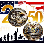 ab Lager** 26 g Bimetall Edition - 250 Jahre Amerika 1776 - 2026 - Unabhängigkeit - American Eagle - Echtbilder