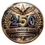 NEU** 1 oz Kupfer-Copper Edition Gilded - 250 Jahre Amerika 1776 - 2026 - Unabhängigkeit - American Eagle