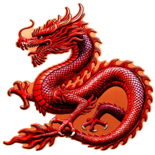 Neu ** 5 oz Kupfer-Copper SHAPE Edition - RED FIRE DRAGON / ROTER FEUERDRACHE - Color High relief - Vorverkauf / Presale