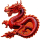 Neu ** 5 oz Kupfer-Copper SHAPE Edition - RED FIRE DRAGON / ROTER FEUERDRACHE - Color High relief - Vorverkauf / Presale