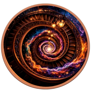 Neu ** 5 oz Kupfer-Copper Edition - TREPPE zum STERNENTOR / Cosmic Staircase - Color High relief - Vorverkauf / Presale