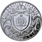 NEU* 1 oz Niue 2026 BU - Die PIRATEN SCHATZINSEL / Pirat Treasure Islands - Silber 2$