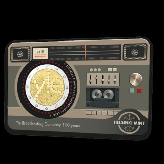 Finnland 2 Euro Coincard (ENG) 2026 100 Jahre Rundfunk Yle bfr.