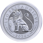 Erstausgabe*NEU** 5 oz UK 2026 BU - BRITISH LION / BRITISCHER LÖWE - Silber Anlagemünze - neue serie - Großbritannien 10Pfd.