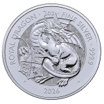 NEU* 2 oz UK 2026 Tudors Beasts BU -ROYAL DRAGON - Royal...